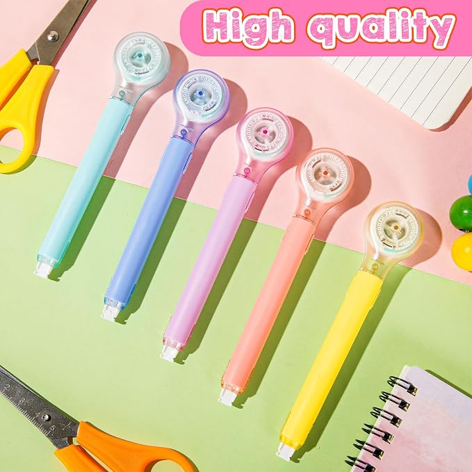 Gersoniel 25 Pack Correction Tape Pen Correctional Ink Tape Push Pull Protective - Image 3