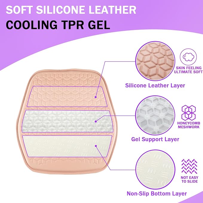 Thin Gel Seat Cushion for Car Seat, Office Chair, Wheelchair, Golf Cart - Image 3