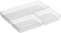 Oggi Set of 3 Clear Drawer Organizers by OGGI