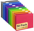 Hanging File Folders, 50 Pack Letter Size Hanging File folders by YOPCDJ