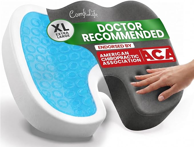 ComfiLife Extra Large Gel & Memory Foam Seat Cushion by ComfiLife