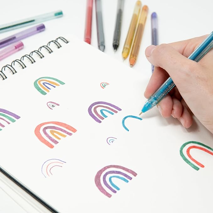 Zebra Pen, doodler’z Gel Stick Pens, 1.0mm Needle-Point Tip, Metallic Gel Ink - Image 2