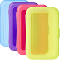 Amazon Basics 4-Pack Large Pencil Cases, Storage Organizer, Durable Plastic by AmazonBasics