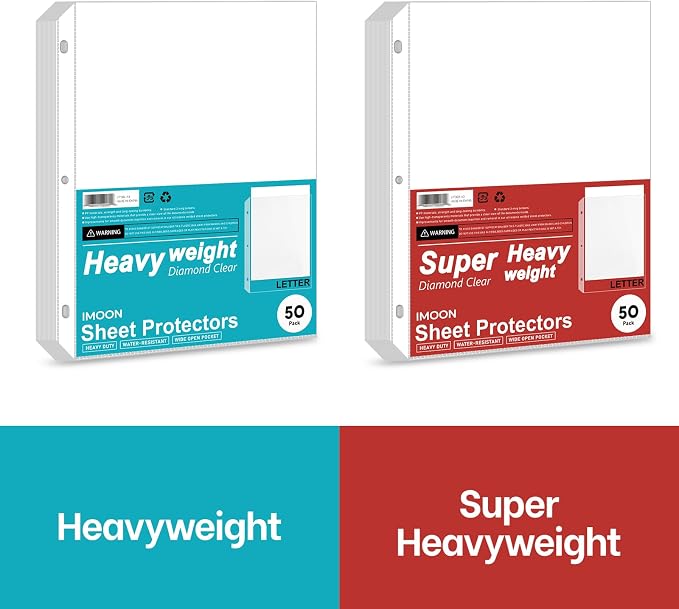 Heavyweight 3-Hole Letter Size Sheet Protectors - Image 6