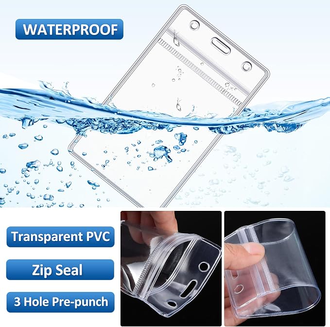 Marspark 300 Pcs ID Badge Holder - Image 3