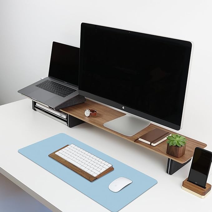 Leather Desk Pad Protector, Non-Slip Desk Pad, on-Slip PU Leather Large Mouse - Image 5