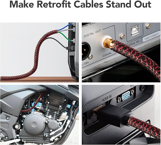 AGPTEK Cable Sleeve, 10ft - Image 3
