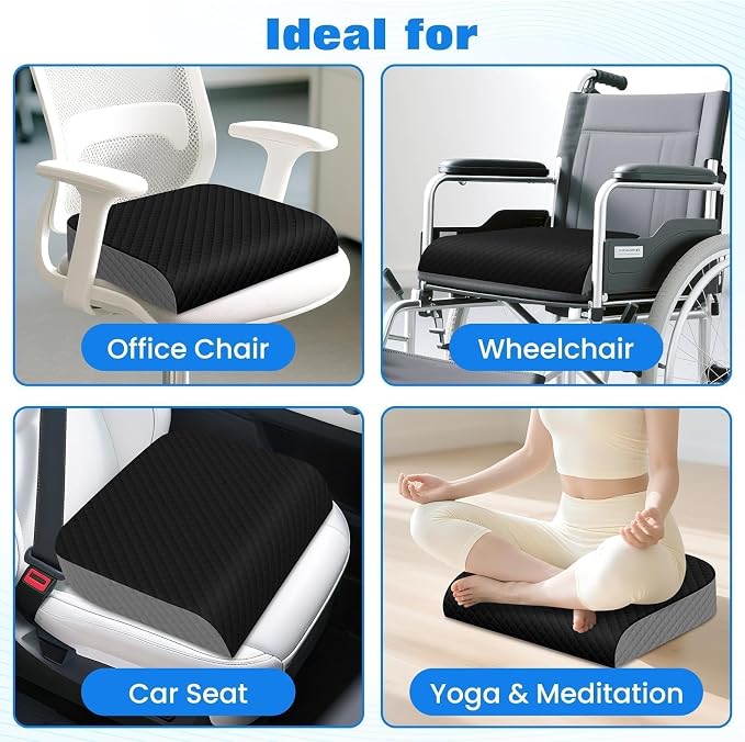 Seat Cushion for Office Chair, Memory Foam Chair Cushions, Car Seat Cushion for - Image 5