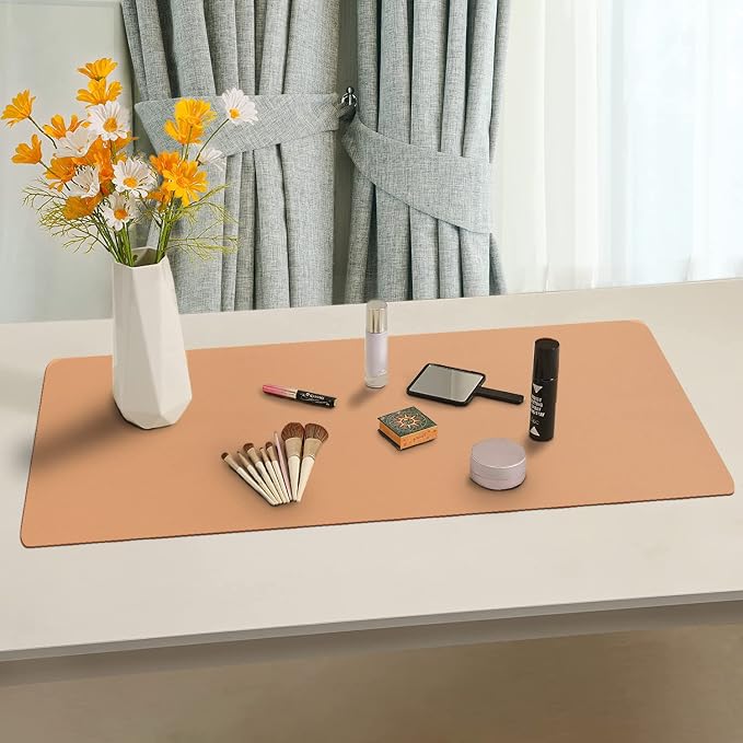 Boutilon Leather Desk Pad Protector, Non-Slip Mouse Pad, Laptop Desk Pad - Image 8