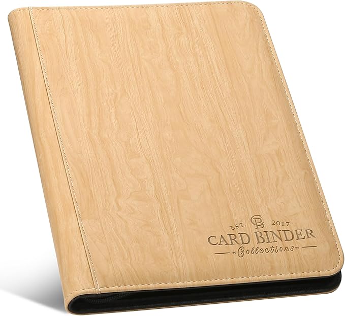 9 Pocket Card Binder, Premium Zip Trading Card Binder, 540 Double Sided Pocket by Foalgo