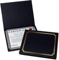 Classic Black & Gold Certificate Folders by Fine+Stationery