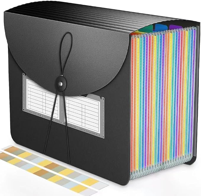 Accordion File Organizer Expanding File Folders, 25 Pockets Document Organizer - Image 3