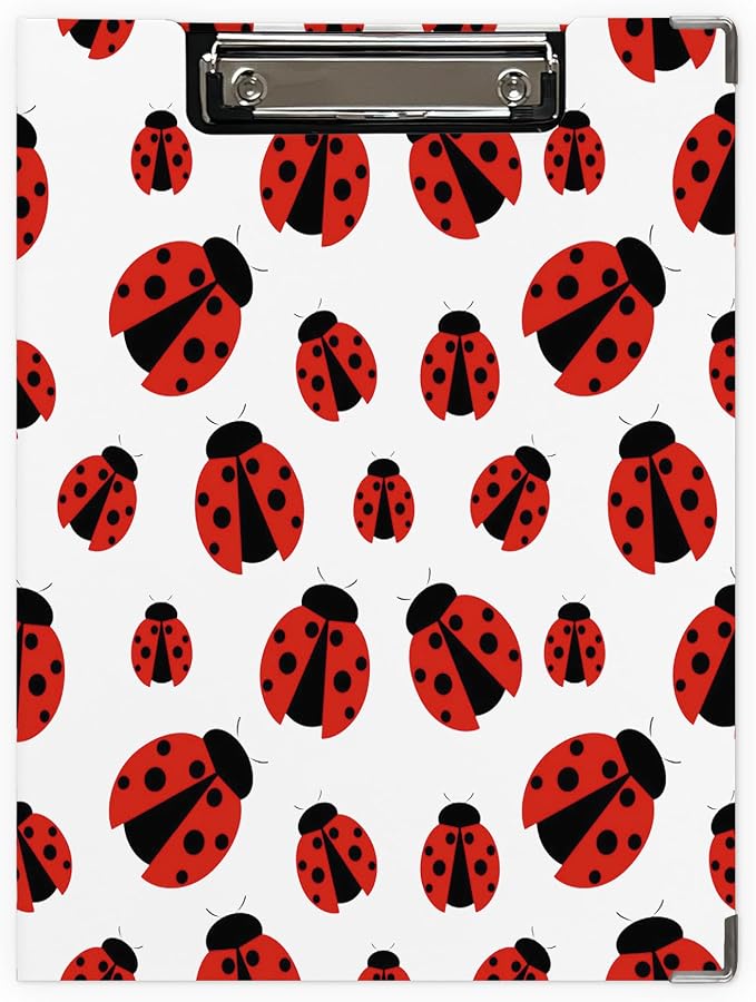 Cute Red Ladybug Clipboard Folio by Unknown
