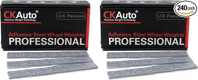 CKAuto 1/2oz, Ultra Slim Low Profile, 60 oz/ 3.75 lb/Box, OE Quality by CKAuto