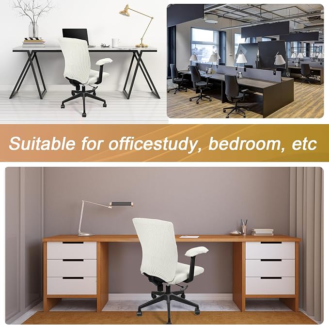 Tallew 4 Pcs Office Chair Covers Set Computer Universal Protective Stretchable - Image 6