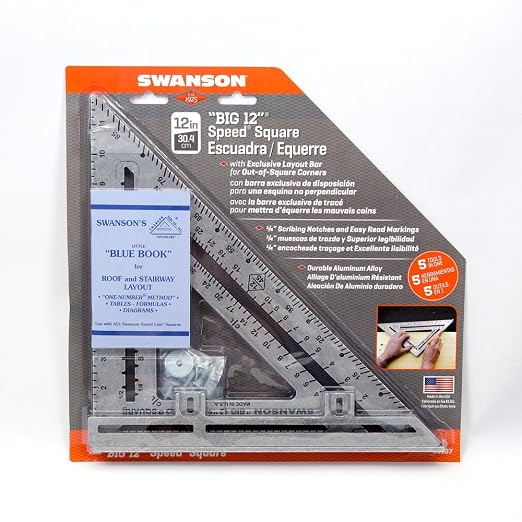 Swanson Tool Co S0107 "Big 12" 12-Inch Speed Square Layout Tool - Image 6