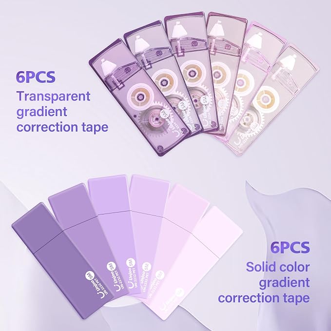 Unjoo Mini White Correction Tape Set | Aesthetic Cute Correction Tape, - Image 2