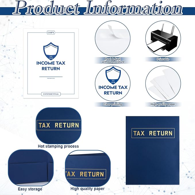 Kosiz 200 Pcs Tax Return Folders Bulk Envelopes - Image 3