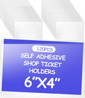 Outus 120 Pcs Self Adhesive Shop Ticket Holders Clear Plastic Sleeves Adhesive by Outus