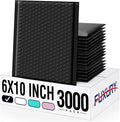 Fuxury Bubble Mailers 6x10“ 3000 Pack Black Padded Envelopes Usable Size 6x9" by Fuxury