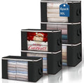 Large Storage Bags, 6 Pack Clothes Storage Bins Foldable Closet Organizers by BuddingJoy-BuildaJoyfulLifeforYou