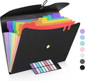 Sooez 7 Pocket Accordion File Organizer, Premium Expanding File Folder by Sooez