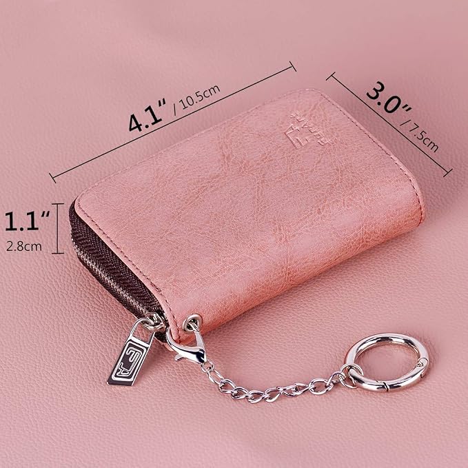 FurArt Zipper Wallet Women, RFID Blocking Credit Card Wallet, Business Card - Image 6