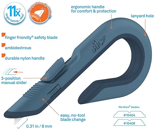 Slice Box Cutter, Heavy Duty Utility Knife, Safe Ceramic Blade Lasting 11x - Image 2