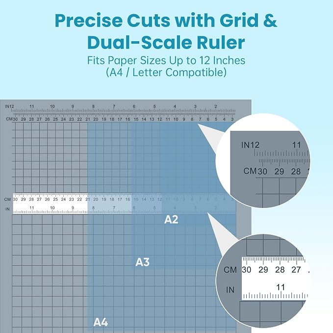 Papercutter 12" Cut Length Guillotine Paper Cutter - Image 4