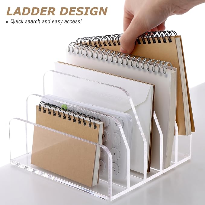SANRUI Acrylic Desk Mail Organizer Sorters - Image 4