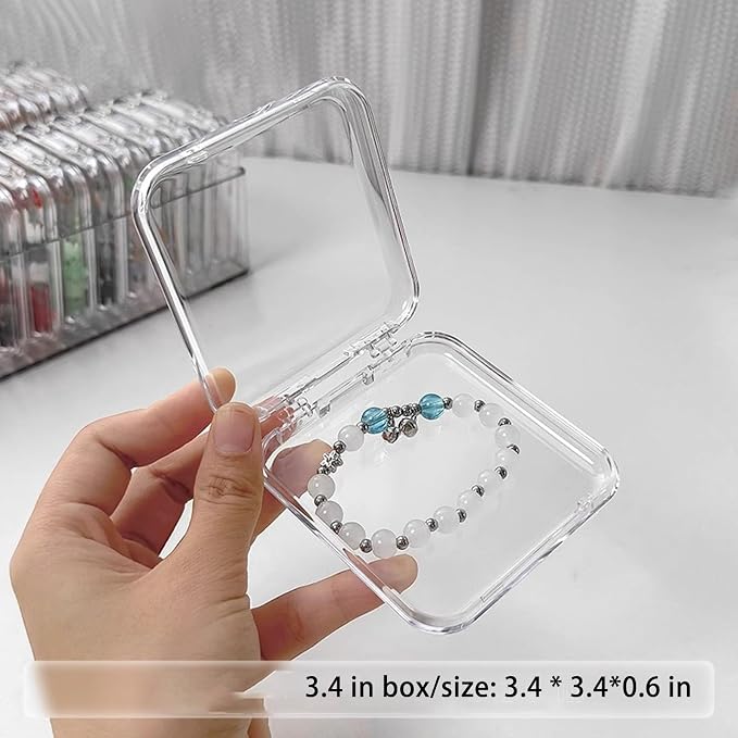Acrylic jewelry box, crystal storage box, crystal bracelet transparent desktop - Image 6