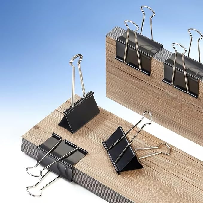 Jumbo Binder Clips, 3 Inch, Standard 75mm, Drawing Board Clips, Fold Clamp - Image 6