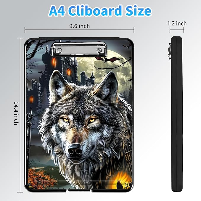 Clipboard with Storage, A4 High Capacity Clip Boards 14.4 x 9.6, Heavy Duty - Image 2