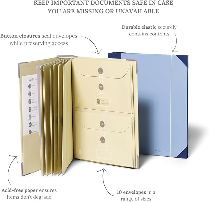 The Folio® Important Document Organizer by Savor | Binder - Image 4