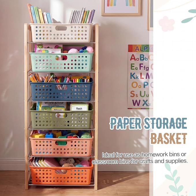 Geetery 6 Pack Classroom Storage Baskets - Image 6
