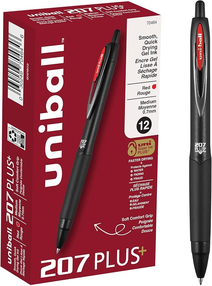 207PLUS+ Gel, OS Dozen by uni-ball