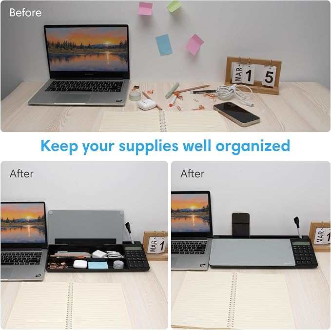 Varhomax Glass Desk Whiteboard - Image 5