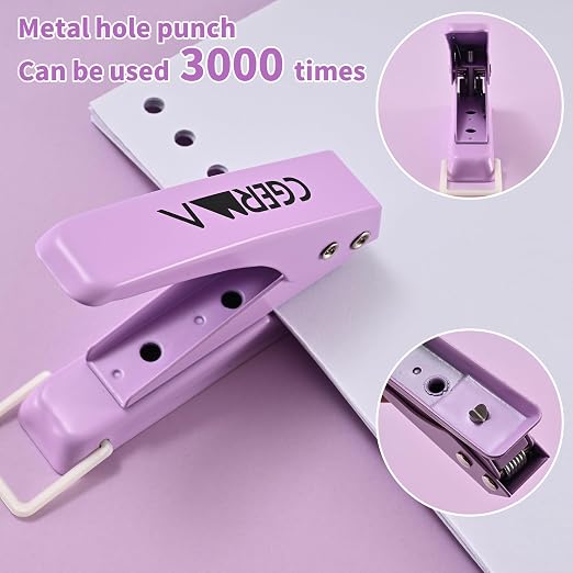 Single Hole Puncher, 1/4" Hole, 50% Labor Savings, Heavy Duty Metal Punch - Image 3