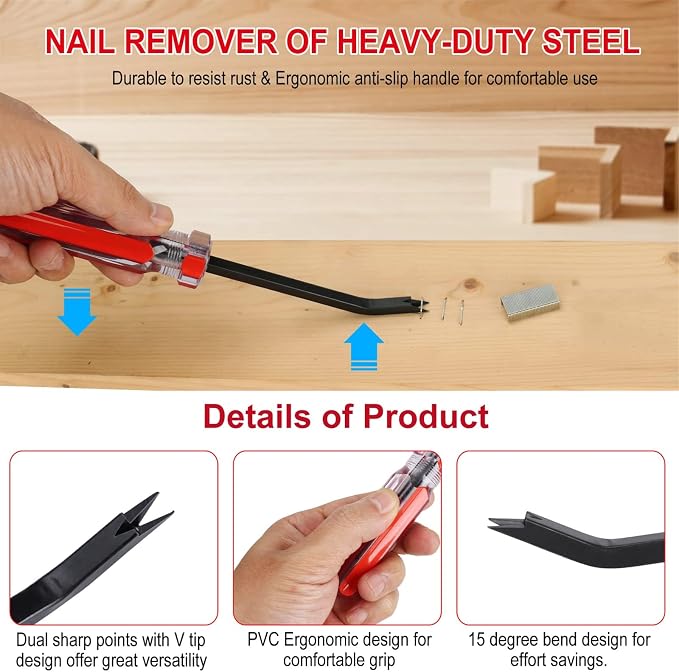 Staple Remover Tool, Tack & Nail Lifter - Image 3