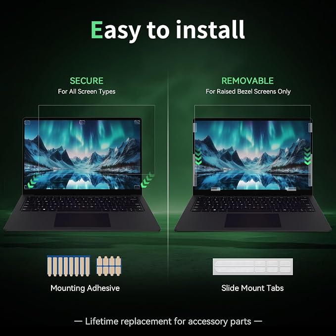Laptop Privacy Screen 14 Inch, Laptop Screen Privacy Shield 16:10 Aspect Ratio - Image 4