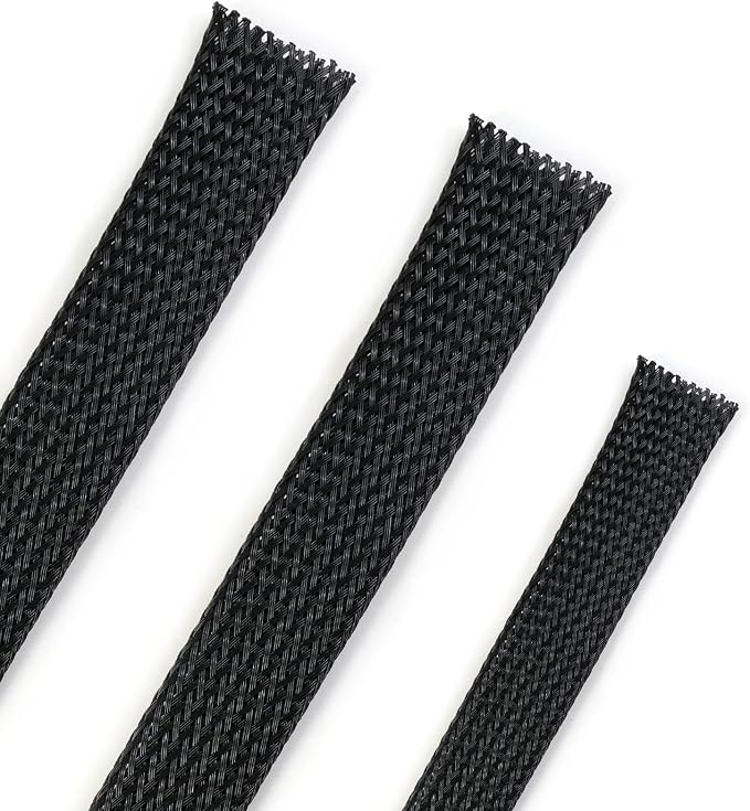 25ft PET Expandable Braided Cable Sleeve 1/3inch Pet Braided Cable Sleeve by PursuingaBetterLife