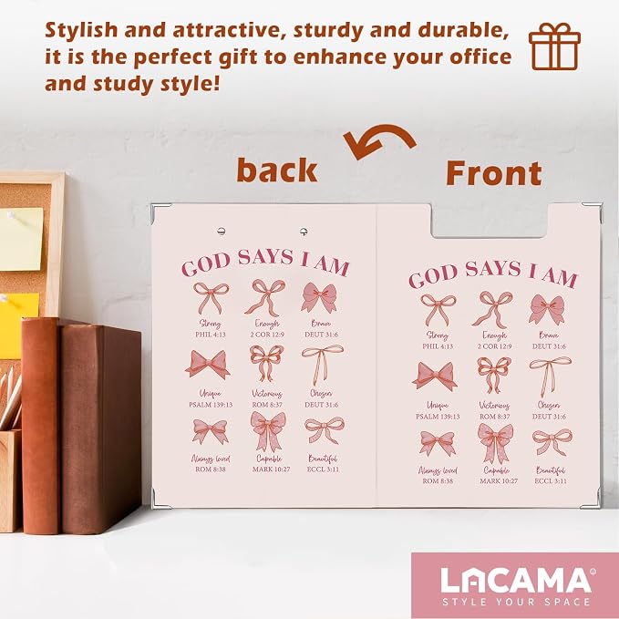 Lacama Bible Clipboard for Women Girls, Inspirational Christian School Supplies - Image 6
