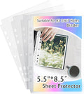 100 Pack Bulk Sheet Protectors 5.5x8.5 by AZATUS