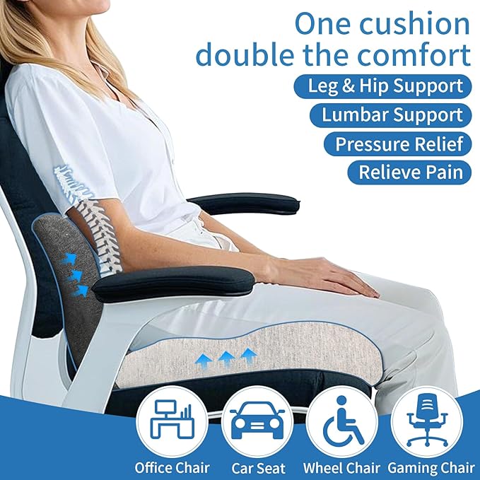 Memory Foam Seat Cushion, Office Chair Cushion - Image 2