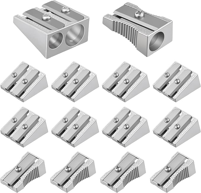 12 Pack Pencil Sharpener 8 Pcs Handheld Double Hole Pencil Sharpener and 4 Pcs by Unknown