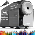 AFMAT Electric Pencil Sharpener, Fast & Hands-Free, 10K+ Uses, 5 Nibs, Fully by AFMAT