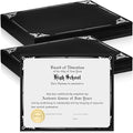 Fainne 100 Pcs Certificate Holder Foil Border 8.5 x 11 Inch Single Sided Award by Fainne