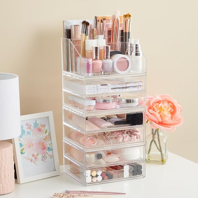 STORi Stackable Desk Organizer, 6 Compartment Caddy - Image 7