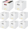 BALEINE File Organizer Box, Cardboard File Folder Organizer by BALEINE
