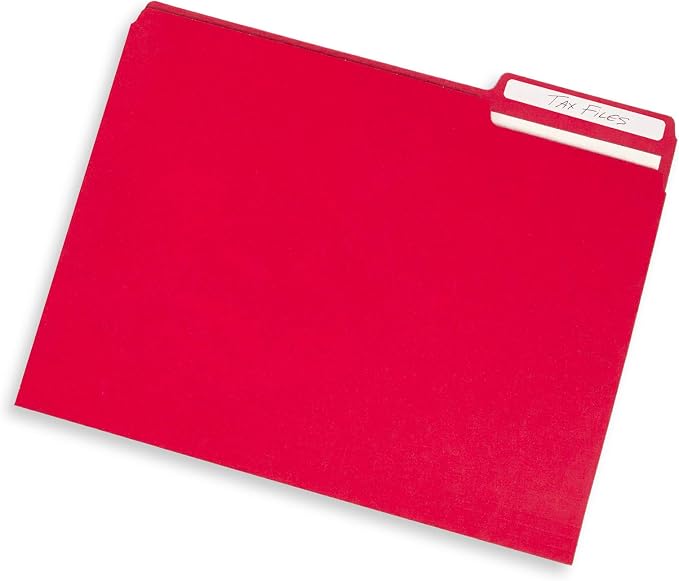 File Folder, 1/3 Cut Tab, Letter Size, 100 Per Box - Image 6